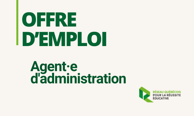 Offre d'emploi - Agent·e d'administration