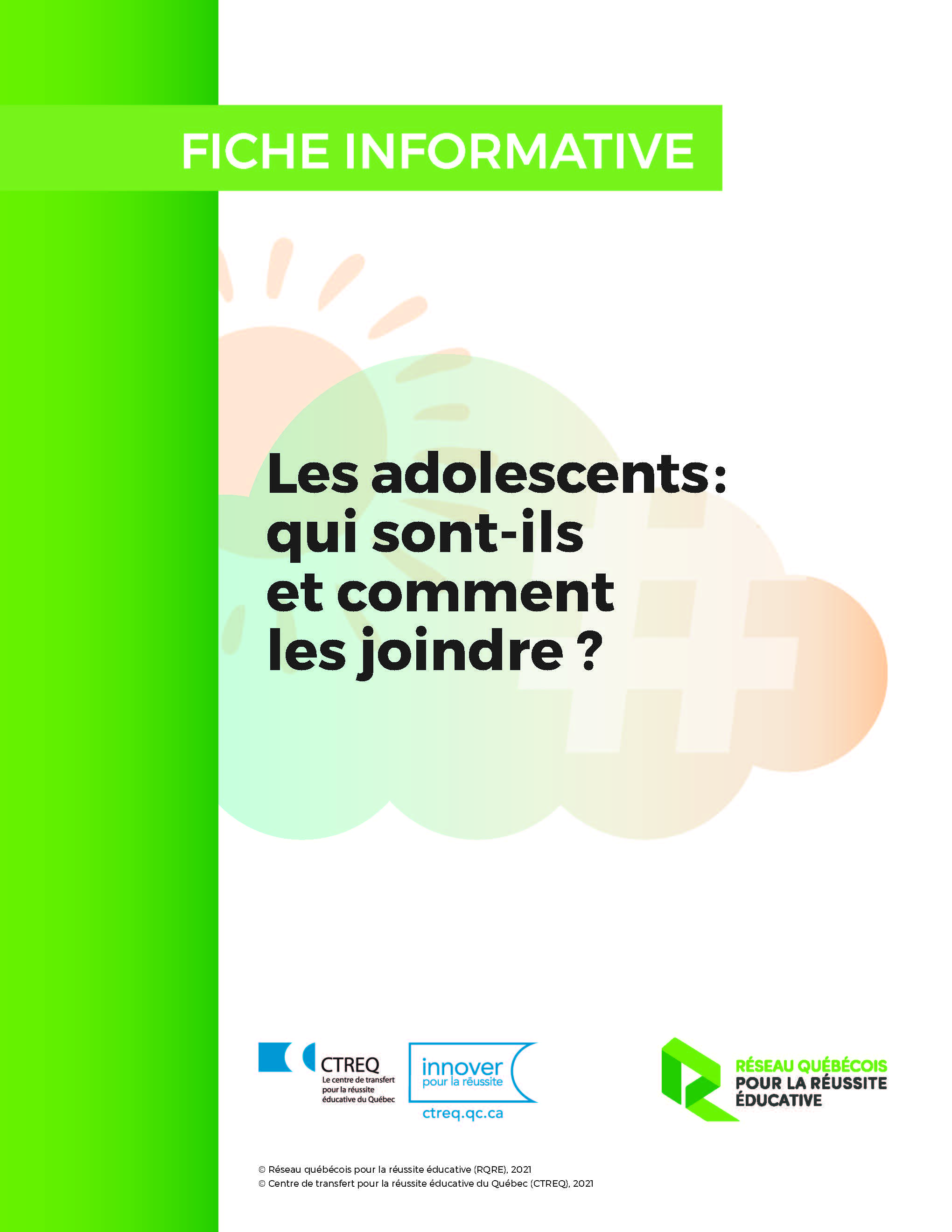 Les adolescents : qui sont-ils et comment les joindre?